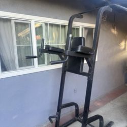 Stand Pullups, Dips, Abs 