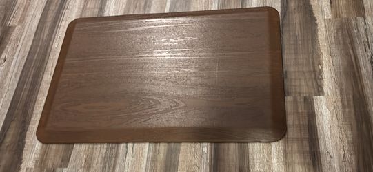 Anti-fatigue Kitchen Mat Woodgrain Brown