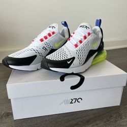 WOMENS NIKE AIR MAX 270 WHITE VOLT LT ULTRAMARINE