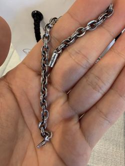 Chrome hearts paper chain bracelet