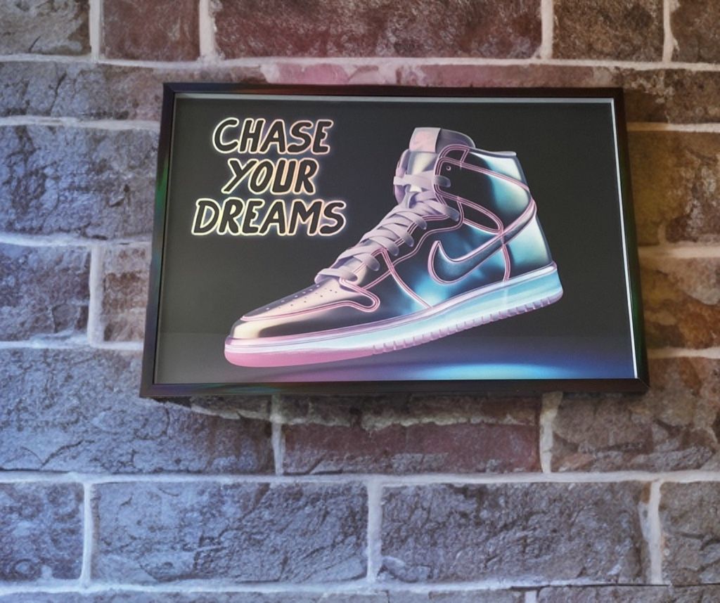 Cool Chase Your Dreams Shoe Poster
