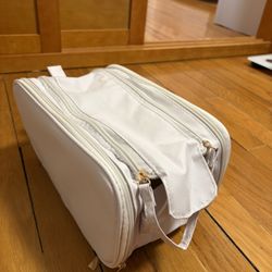 White Travel Toiletry Bag