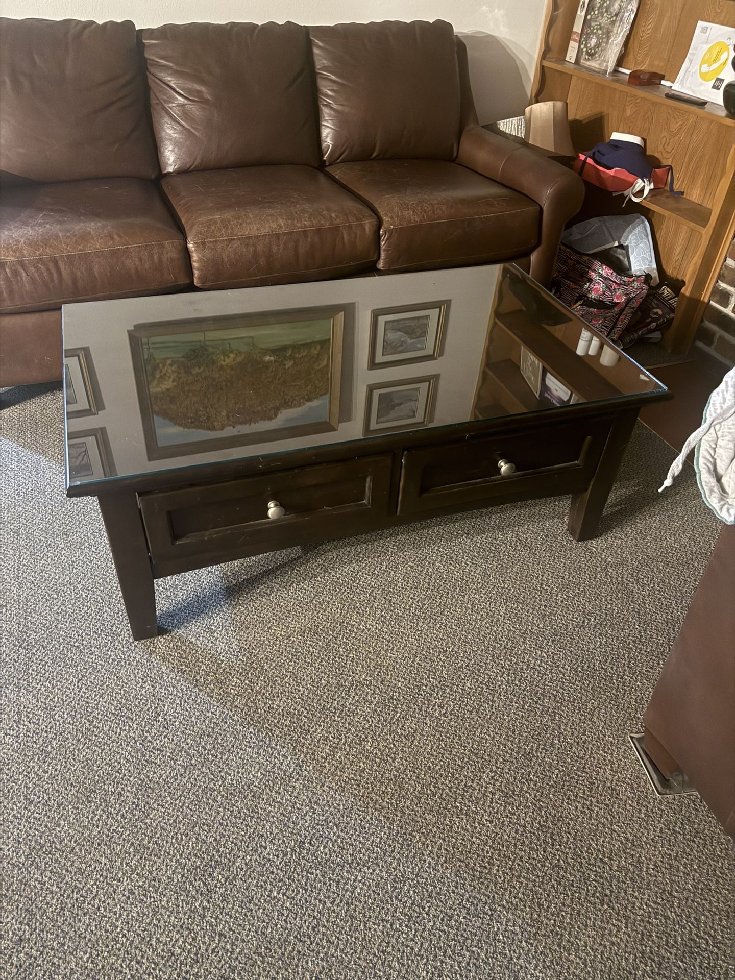 Glass Lifting Top Coffee Table
