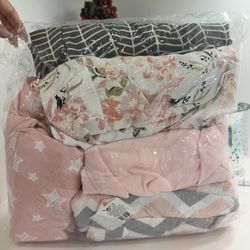 Lot Of Girls Crib Sheets - 7 Total Sets 