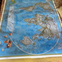 Laminated World Map