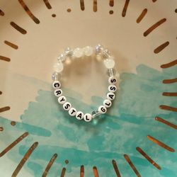 Conan Gray Crystal Glass Class Clown Beaded Stretchy Bracelet