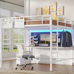 Brand New Full Size Loft Bed With Desk