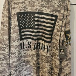 MEN'S ARMY LONG SLEEVE TAN SHIRT NEW 1X