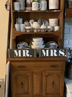 Mr. and Mrs. wall plaque