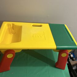 Vintage LEGO 1994 Building Table Portable Storage Folding Legs Lap Tray 25.5x13”