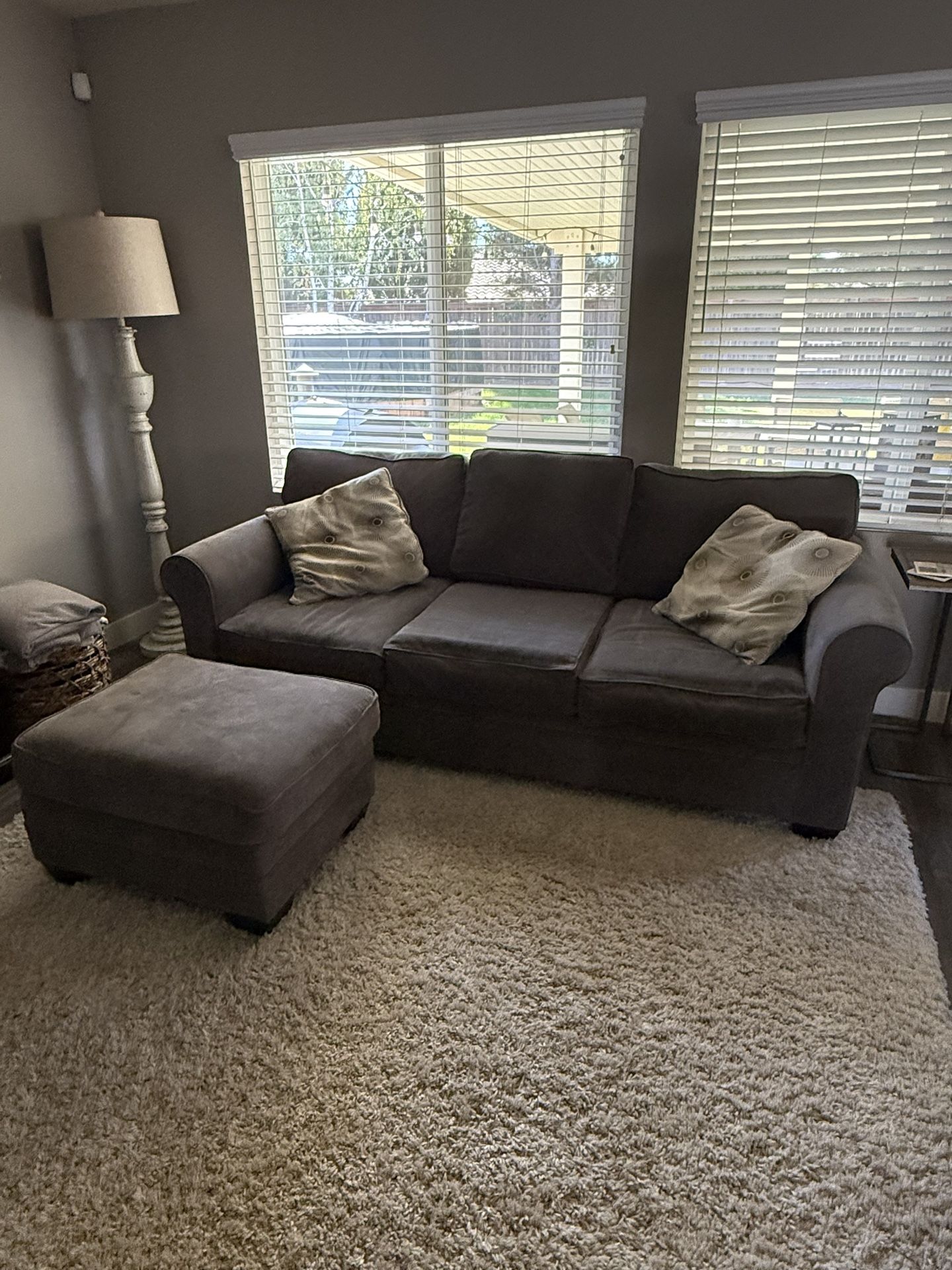 Sleep Sofa And Matching Over Sized Chair With Ottoman