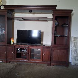 Real Wood Entertainment Center 