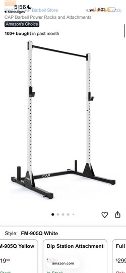 CAP BARBELL POWER RACKS AND ATTACHMENTS