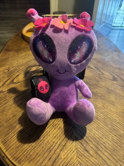 Purple galaxy eyes alien