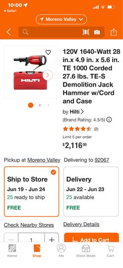 Hilti jack hammer