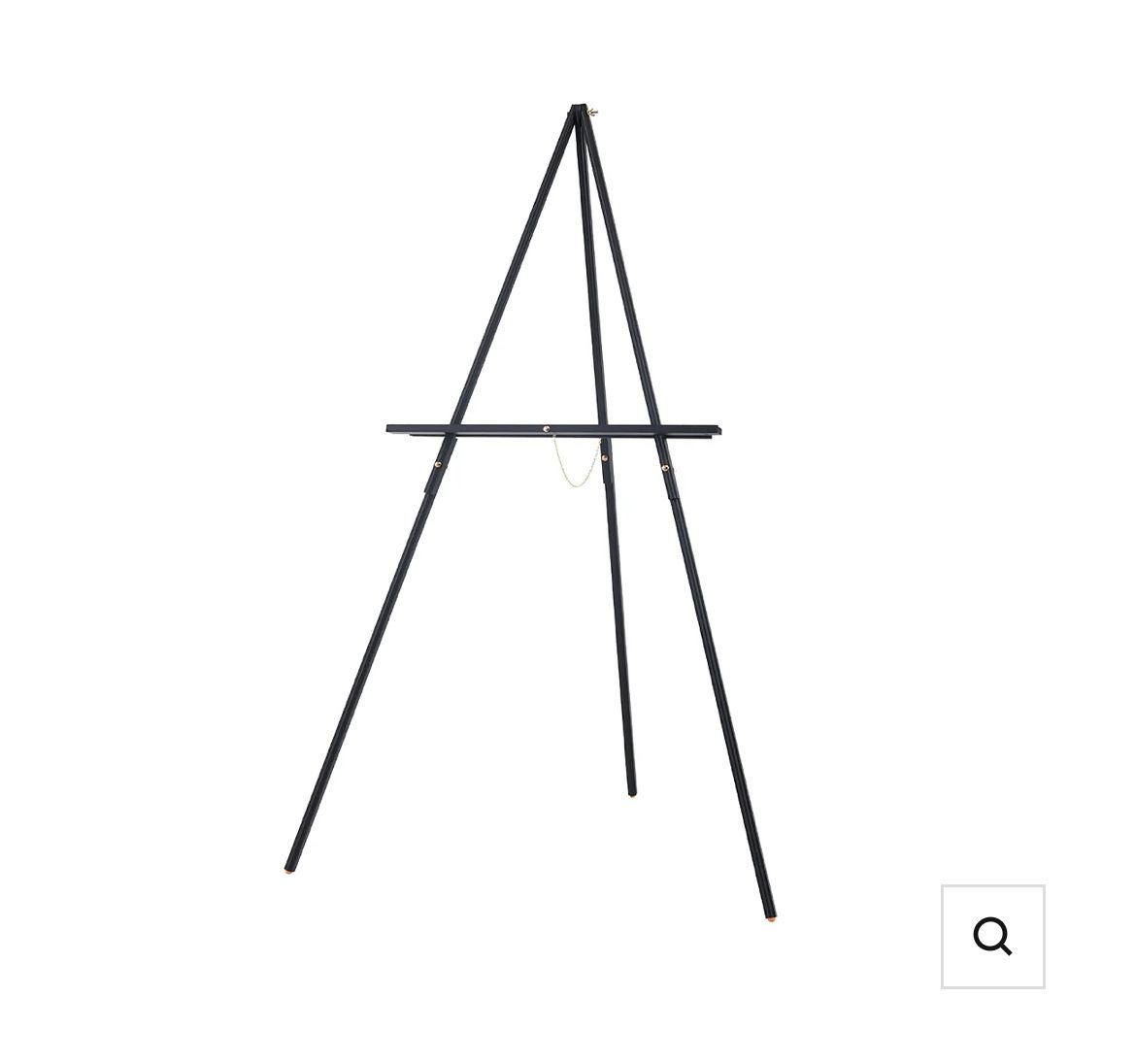 Wooden Easel Stand for Display: Black Wood Tripod for Wedding Sign 