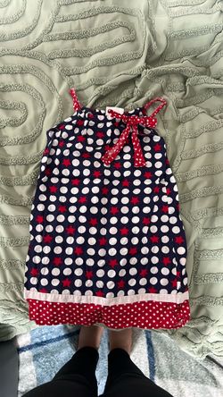 Girls Patriotic Stars & Dots Sundress