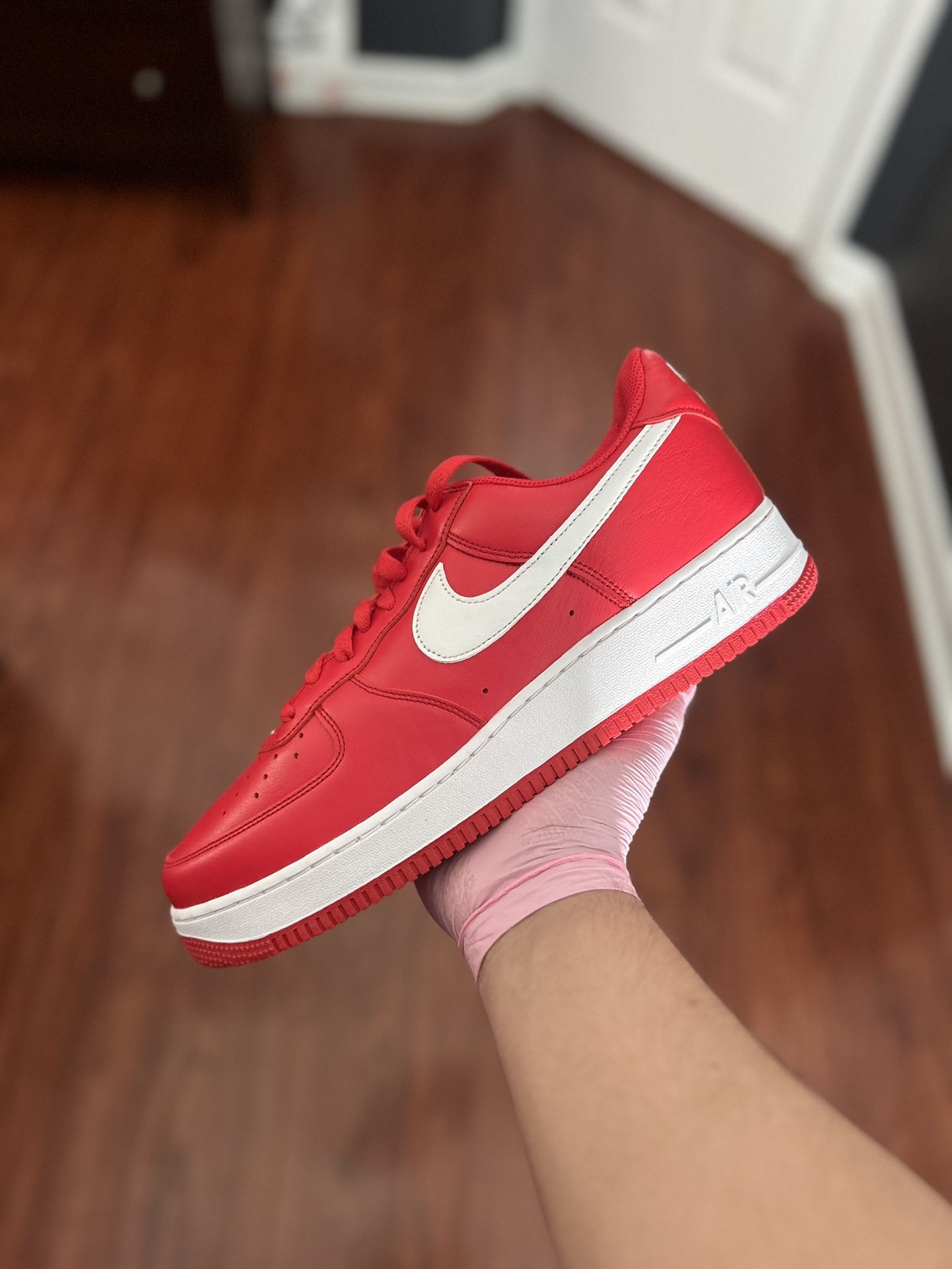 Nike Air Force One Low University Red Sz 12.5