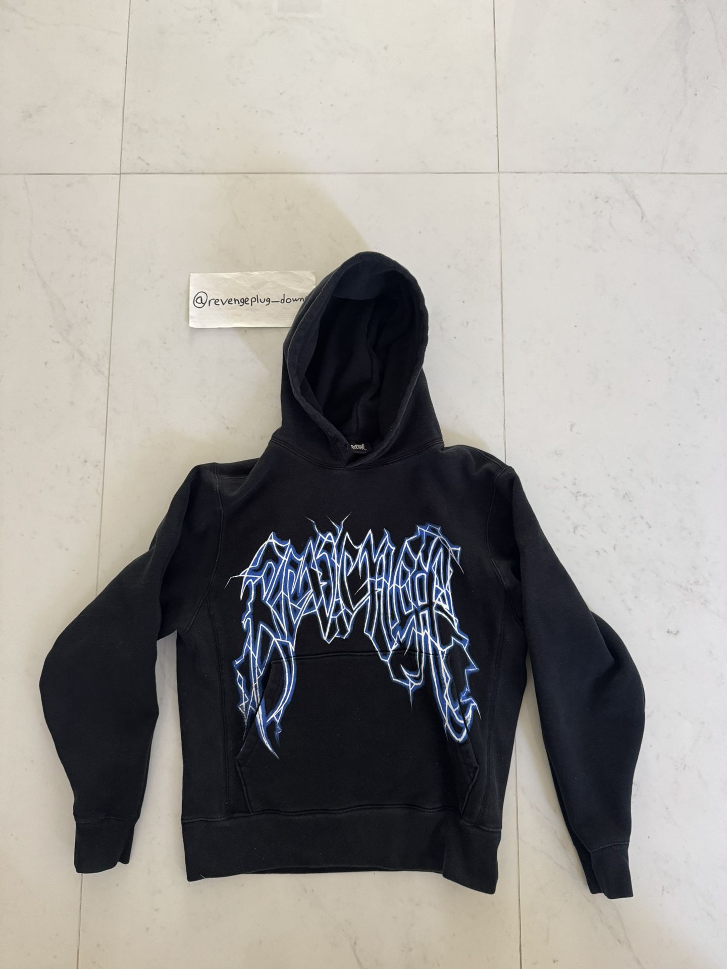 Revenge Black Lightning Logo Hoodie 