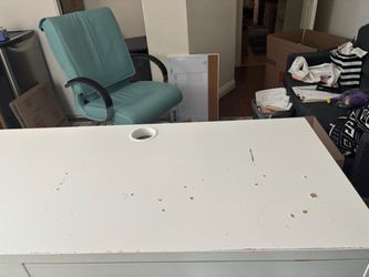 White Office Desk