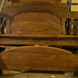 Solid Wood  Broyhill Double Bed