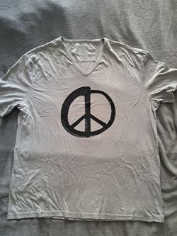 John Varvatos Men's XL Peace Shirt 