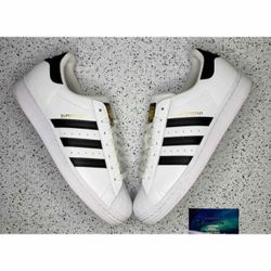 Adidas Superstar White Black 9 Men Preowned