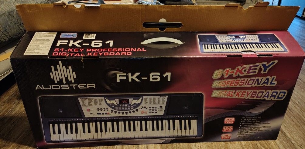 Audster FK-61 61-Key Professional Digital Keyboard