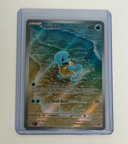 Squirtle 170/165 Pokémon Card Illustration Rare