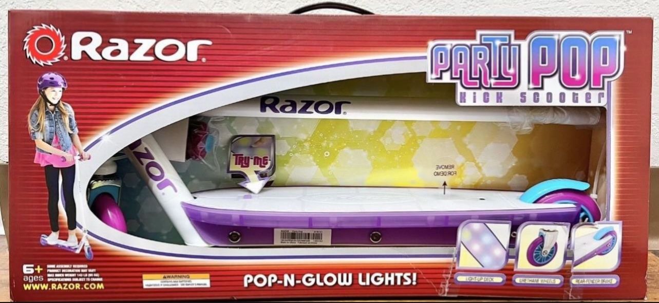 Razor Party Pop Kick Scooter ✨ New