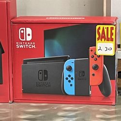 New Nintendo Switch Red And Blue New Sealed 