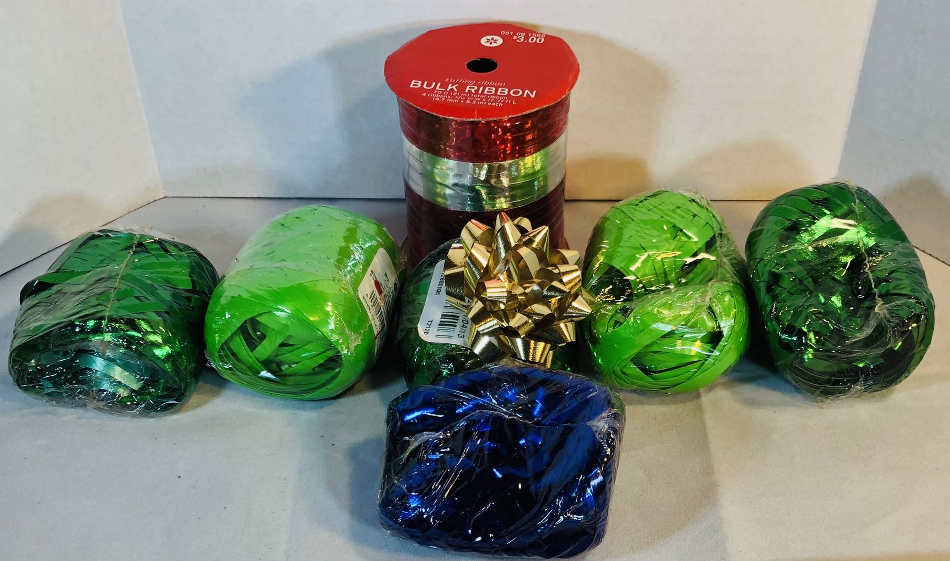Seven (7) Bulk Rolls of Ribbon. 490 TOTAL FEET!
