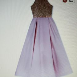 Rare Editions, Big Girls Embroidered Satin Dress