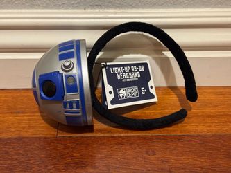 New Star Wars Light Up R2-D2 R2D2 Official Disney Headband With Sound Effects