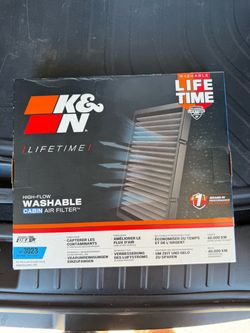 K&N VF-3023 cabin air filter washable Tesla