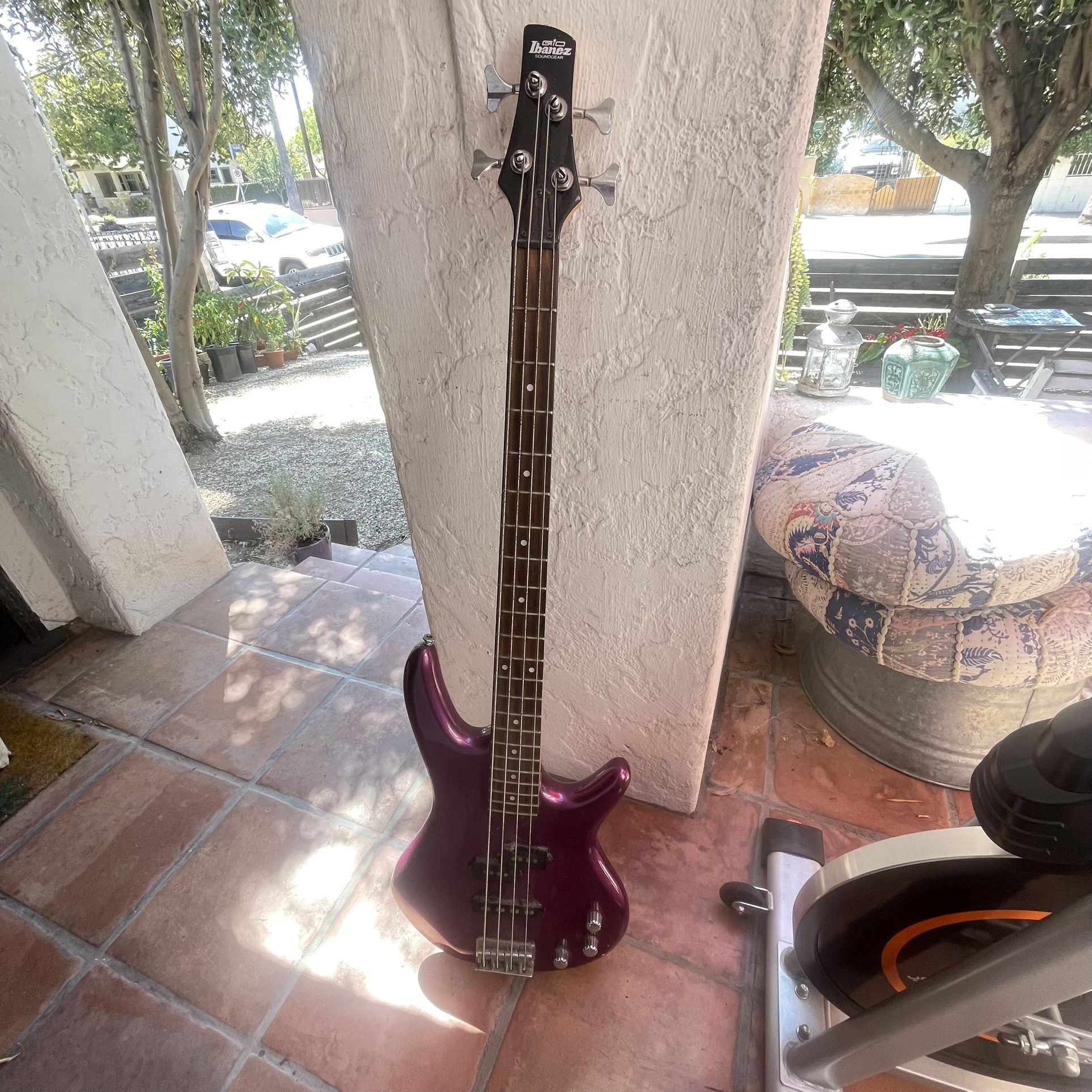 Ibanez Electric Bass Purple