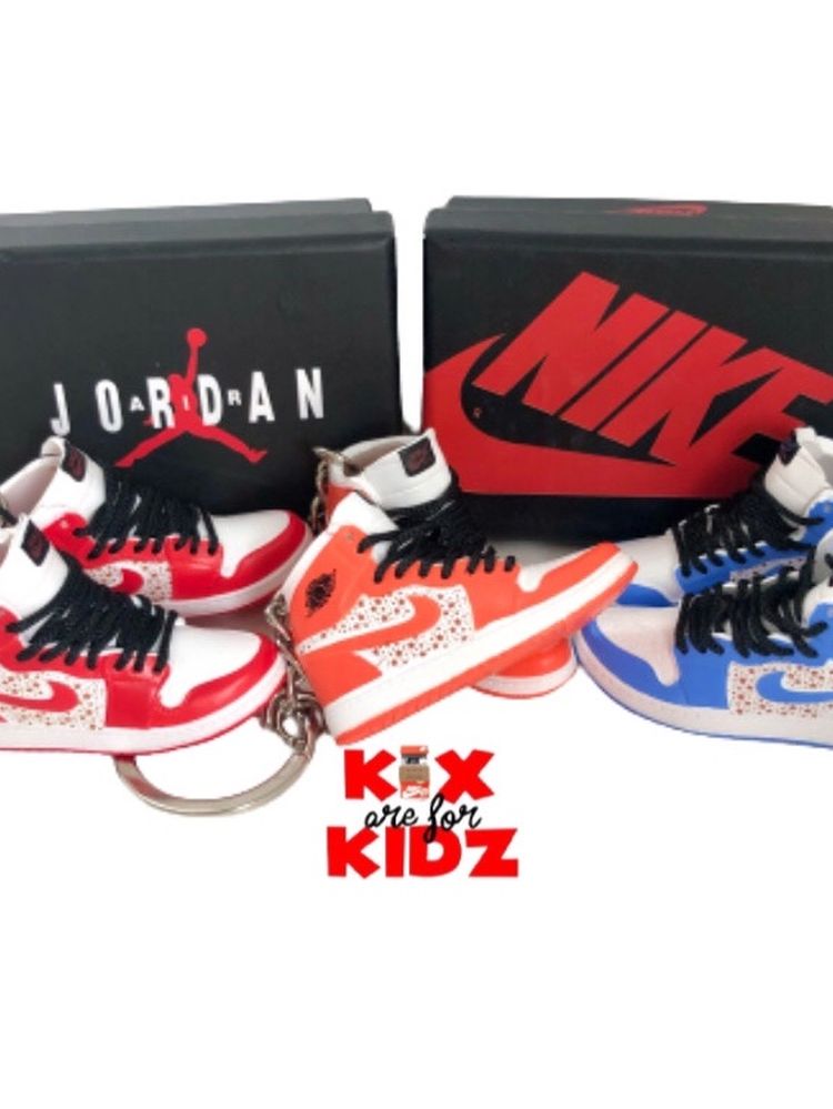 Jordan 1 Supreme Stars 3D Mini Sneaker Keychain