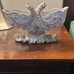Vintage Porcelain wall Pocket or Planter