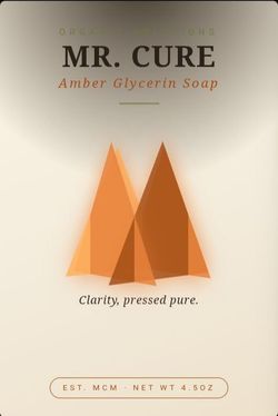 Clear transparent soap oregano black seed oil