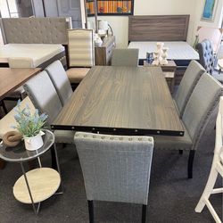 Dining table with 6 chairs