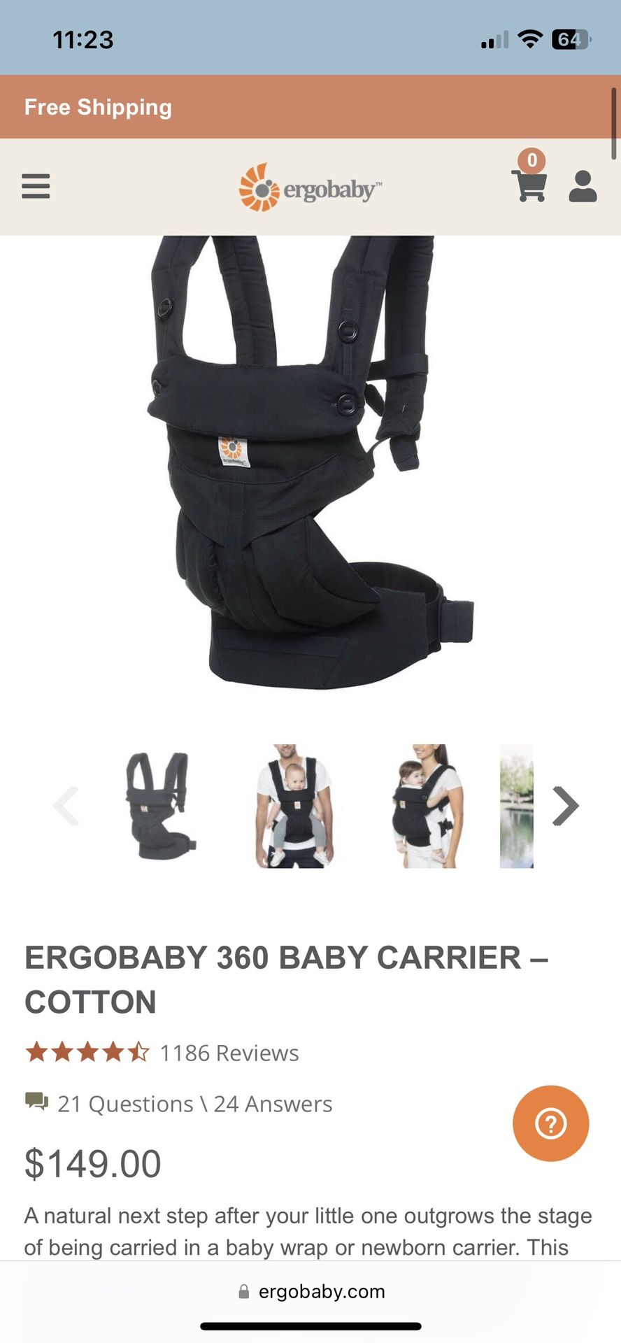 Ergo baby Carrier 