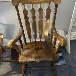 Wooden Rocking Chair 