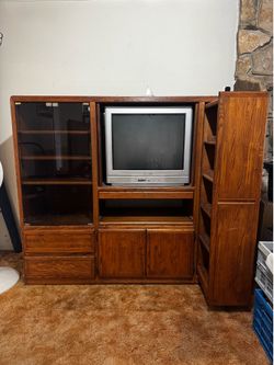 Solid Wood Entertainment Center