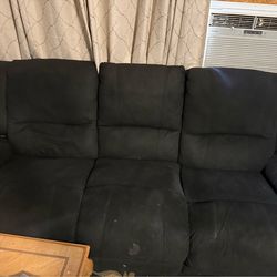A love seat and 2 reclining in sofa