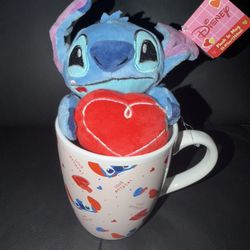Disney Stitch Valentine’s Day Mug & Plush