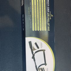 Pull Up Bar - ProsourceFit Multi-Grip Lite Pull Up/Chin Up Bar, Heavy Duty Doorway Upper Body Workout Bar for Home Gyms 24”-32”