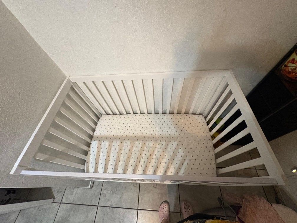 White Baby Crib