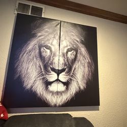 Lion wall picture