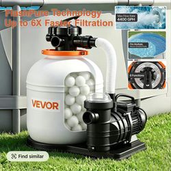 VEVOR 16" Sand Filter Pump for Above Ground Pools