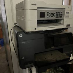 2 Printers HP And Brother 